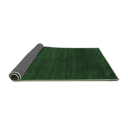 Sideview of Abstract Emerald Green Contemporary Rug, con36emgrn