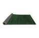 Sideview of Abstract Emerald Green Contemporary Rug, con36emgrn