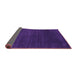 Sideview of Abstract Purple Contemporary Rug, con36pur