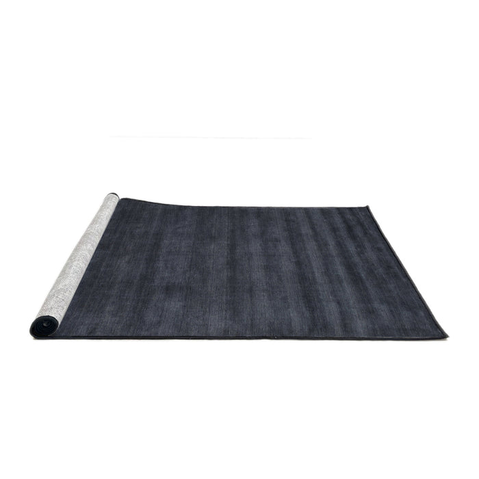 Serging Thickness of Machine Washable Contemporary Dark Slate Blue Rug, wshcon37