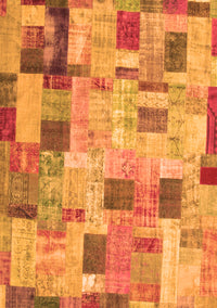 Patchwork Orange Transitional Rug, con370org