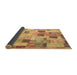 Sideview of Patchwork Brown Transitional Rug, con370brn