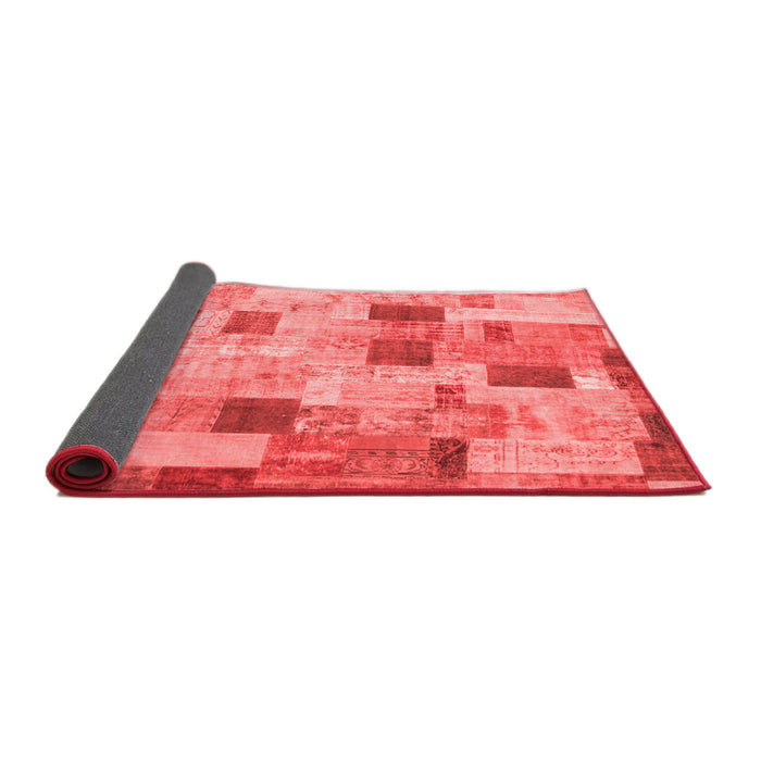 Patchwork Red Transitional Area Rugs