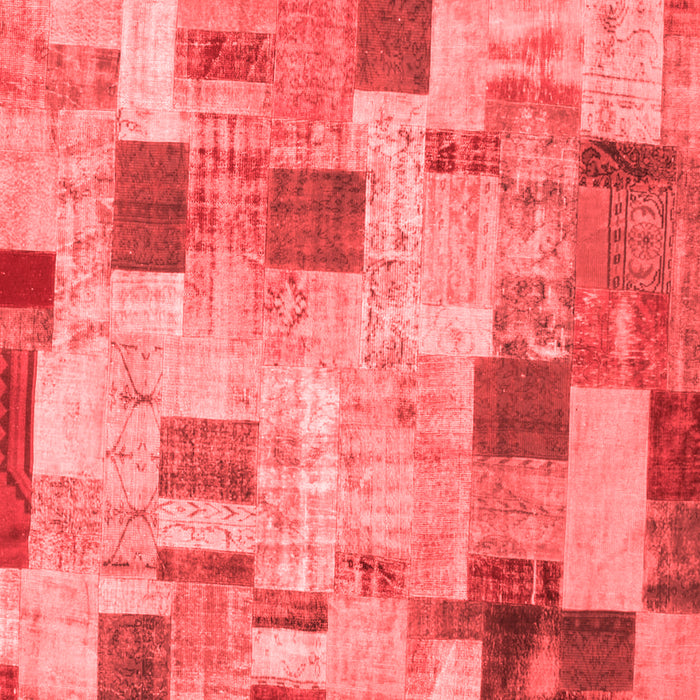 Patchwork Red Transitional Area Rugs
