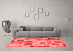 Transitional Red Washable Rugs