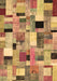 Patchwork Brown Transitional Rug, con371brn