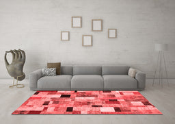 Transitional Red Washable Rugs