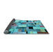 Sideview of Patchwork Light Blue Transitional Rug, con371lblu