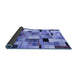 Sideview of Patchwork Blue Transitional Rug, con371blu