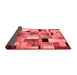 Patchwork Red Transitional Area Rugs