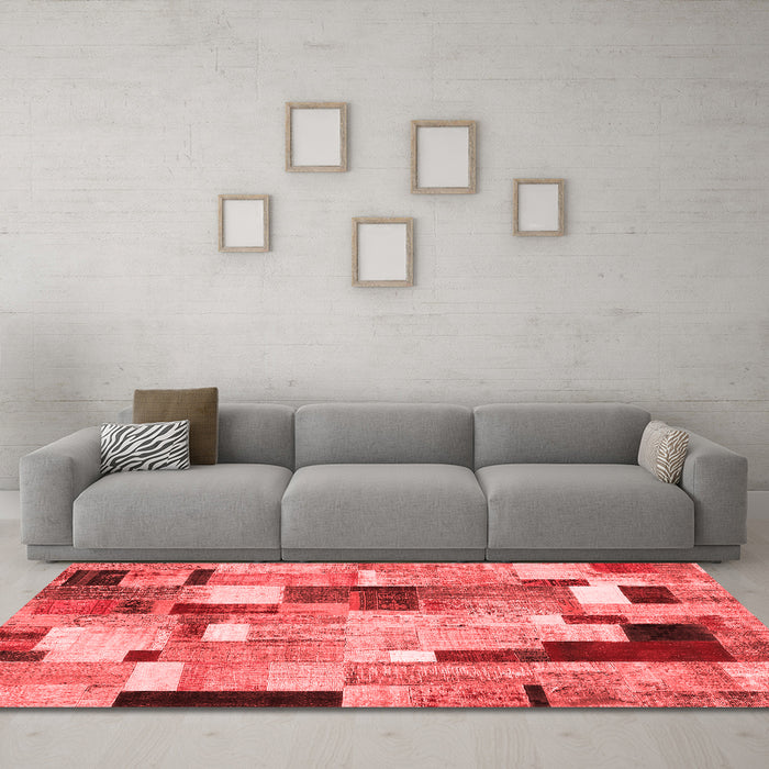 Transitional Red Washable Rugs