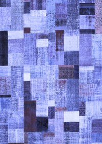 Patchwork Blue Transitional Rug, con372blu