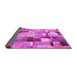 Sideview of Patchwork Pink Transitional Rug, con372pnk