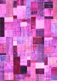 Patchwork Pink Transitional Rug, con372pnk