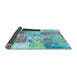 Sideview of Patchwork Light Blue Transitional Rug, con373lblu