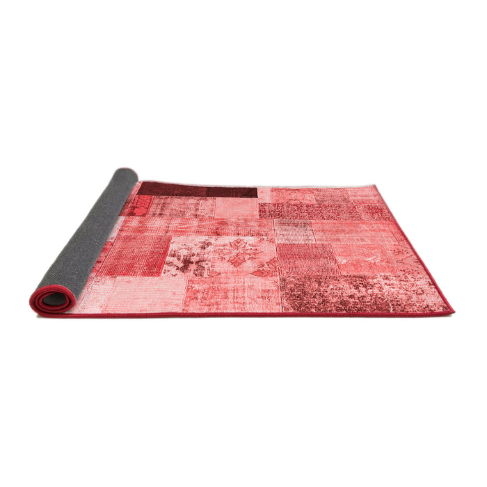 Patchwork Red Transitional Area Rugs