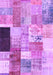 Patchwork Purple Transitional Rug, con373pur