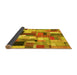 Sideview of Patchwork Yellow Transitional Rug, con374yw