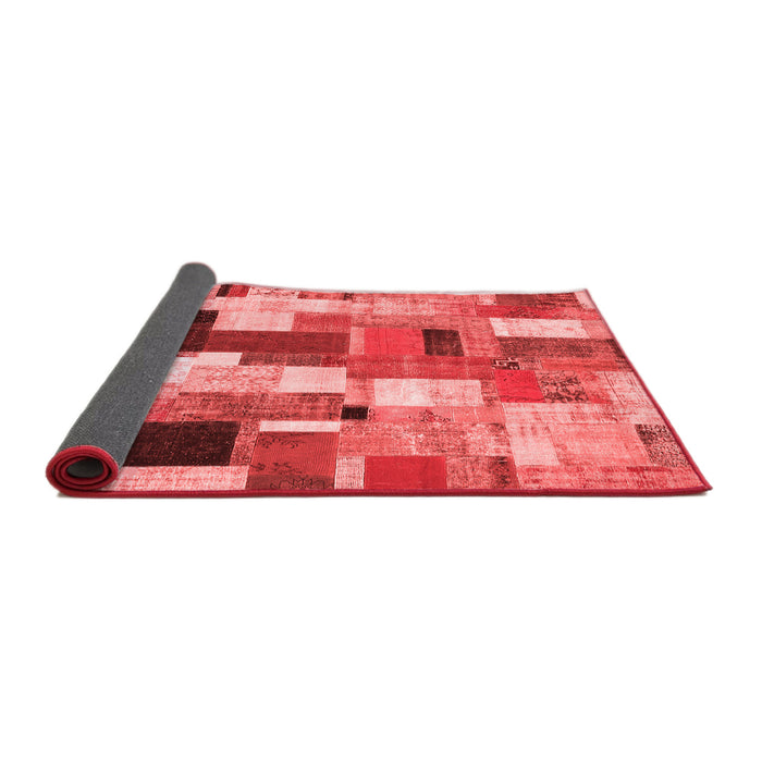 Patchwork Red Transitional Area Rugs