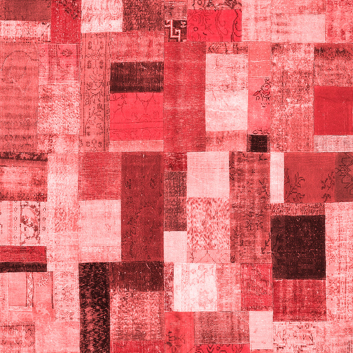 Patchwork Red Transitional Area Rugs