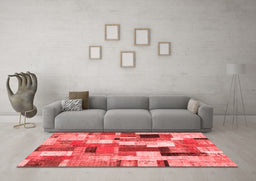 Transitional Red Washable Rugs