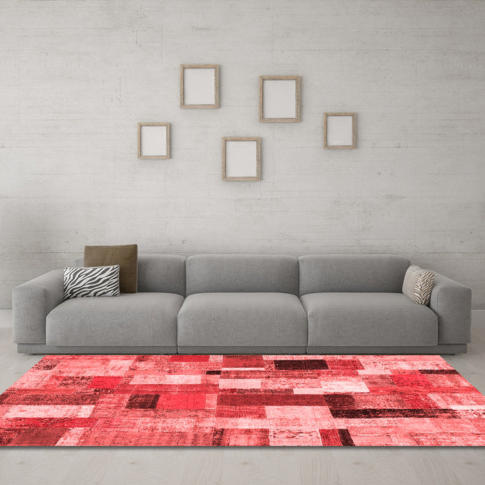 Transitional Red Washable Rugs
