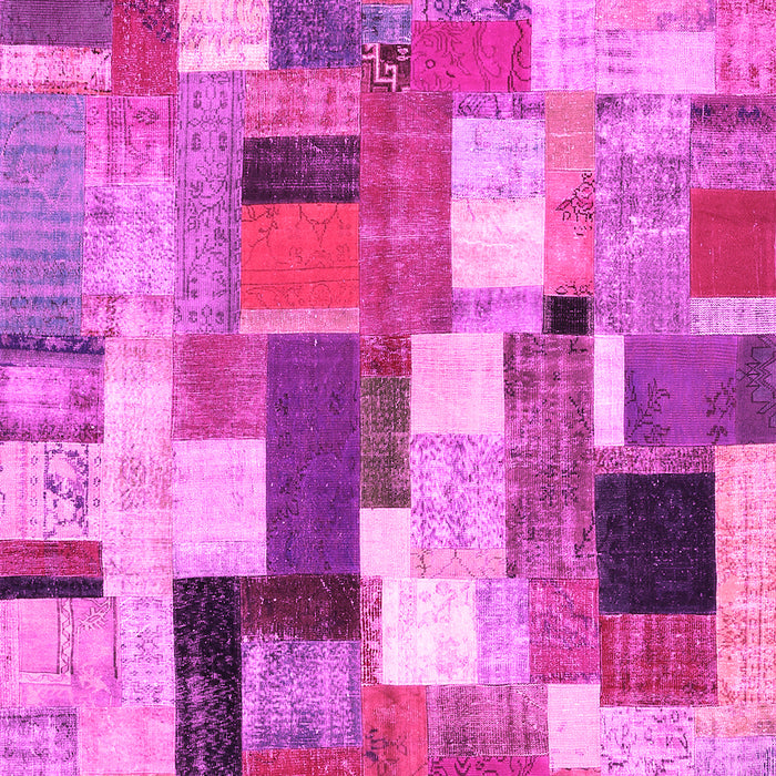 Patchwork Pink Transitional Rug, con374pnk