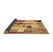 Sideview of Patchwork Brown Transitional Rug, con375brn