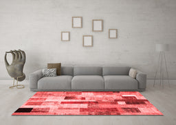 Transitional Red Washable Rugs