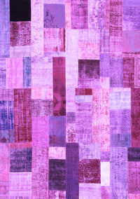 Patchwork Purple Transitional Rug, con375pur