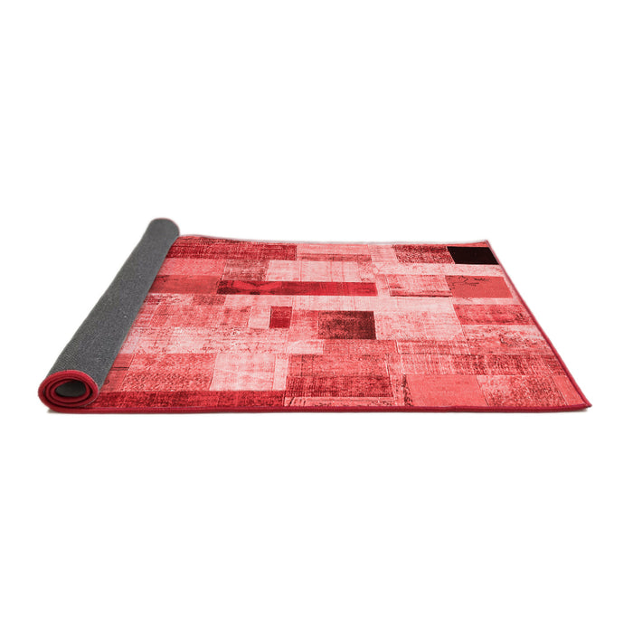 Patchwork Red Transitional Area Rugs