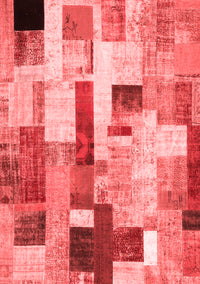 Patchwork Red Transitional Rug, con375red