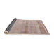 Thickness of Contemporary Light Copper Gold Modern Rug, con376