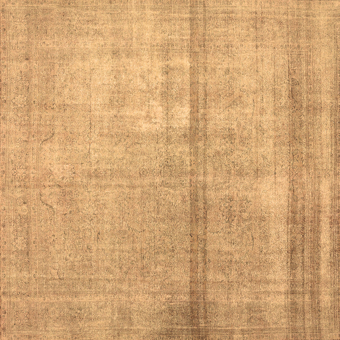 Square Machine Washable Abstract Brown Contemporary Rug, wshcon376brn