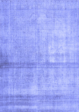 Abstract Blue Contemporary Rug, con376blu