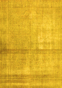 Abstract Yellow Contemporary Rug, con376yw