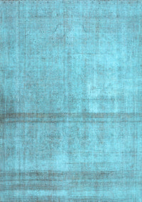 Abstract Light Blue Contemporary Rug, con376lblu