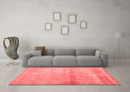 Contemporary Red Washable Rugs