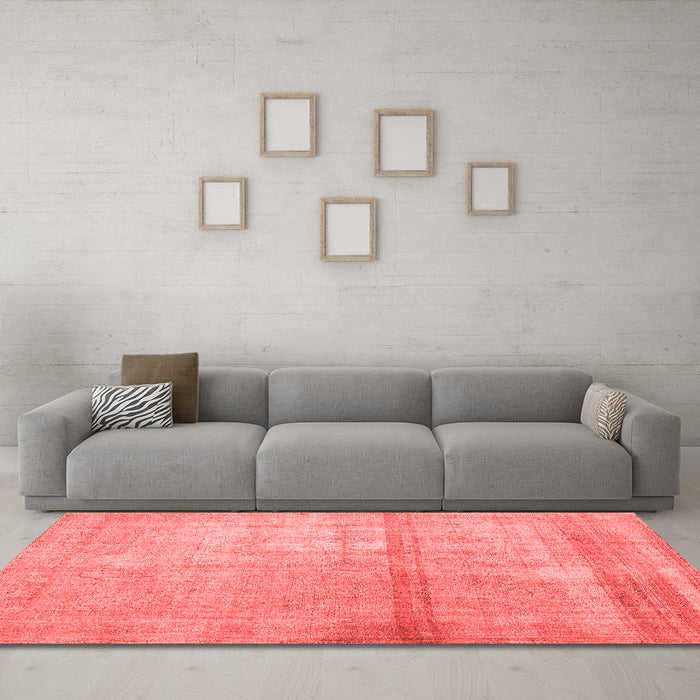 Contemporary Red Washable Rugs