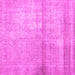 Square Abstract Pink Contemporary Rug, con376pnk