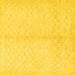 Square Machine Washable Solid Yellow Modern Rug, wshcon377yw