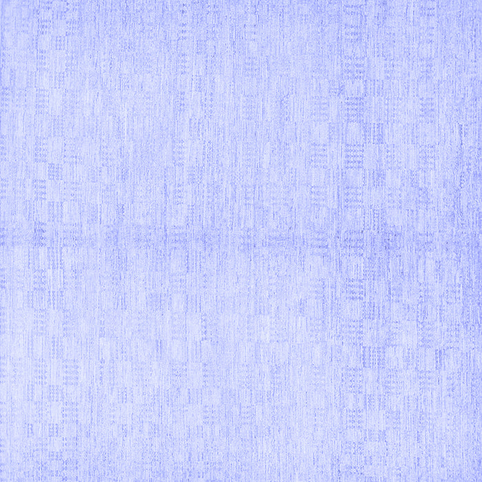 Square Solid Blue Modern Rug, con377blu