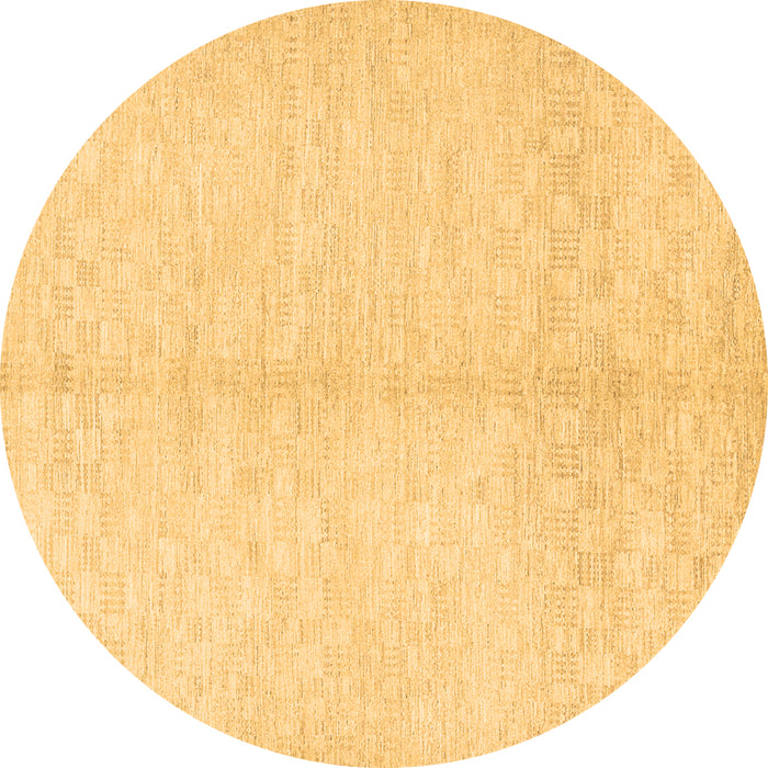 Round Machine Washable Solid Brown Modern Rug, wshcon377brn