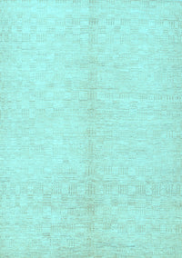 Solid Light Blue Modern Rug, con377lblu