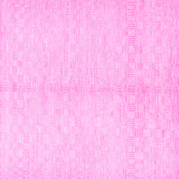 Square Solid Pink Modern Rug, con377pnk