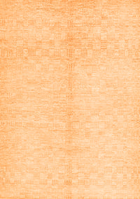 Solid Orange Modern Rug, con377org