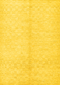 Solid Yellow Modern Rug, con377yw