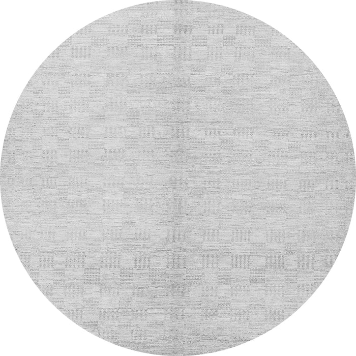 Square Solid Gray Modern Rug, con377gry