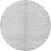 Square Solid Gray Modern Rug, con377gry