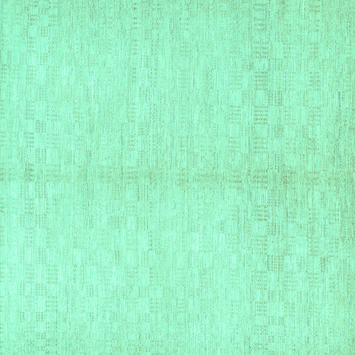 Square Solid Turquoise Modern Rug, con377turq